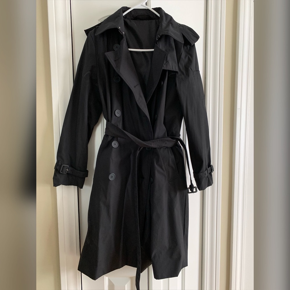 Norma Kamali Black Trench Coat!